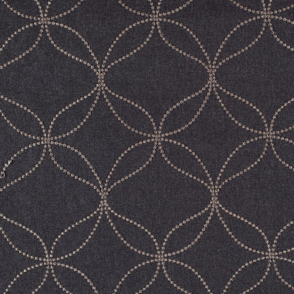 Onyx Embroidered Geometric Menswear Poly