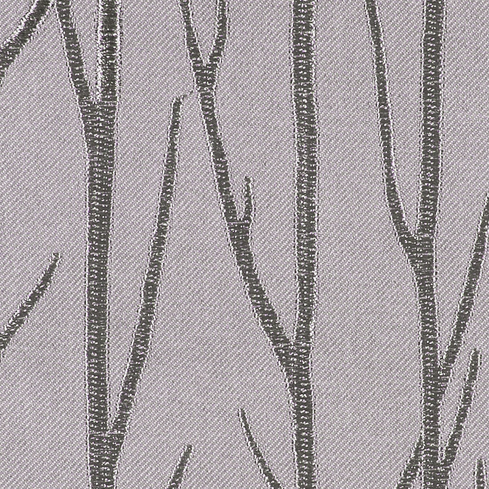 Silver Embroidered Trees "Menswear" Poly Detail