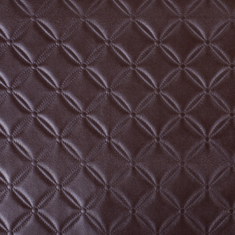 Chocolate Brown Quilted Vinyl