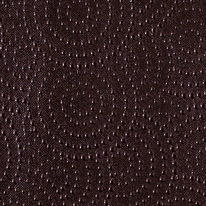 Chocolate Brown Dotted Circles Vinyl Detail