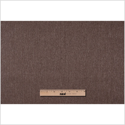 Mocha Herringbone Upholstery Tweed - Full