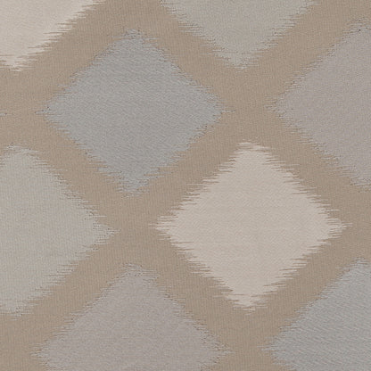 Beige and Silver Double-Wide Diamond Woven Detail