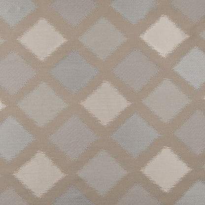 Beige and Silver Double-Wide Diamond Woven