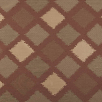 Tan and Red Double-Wide Diamond Woven