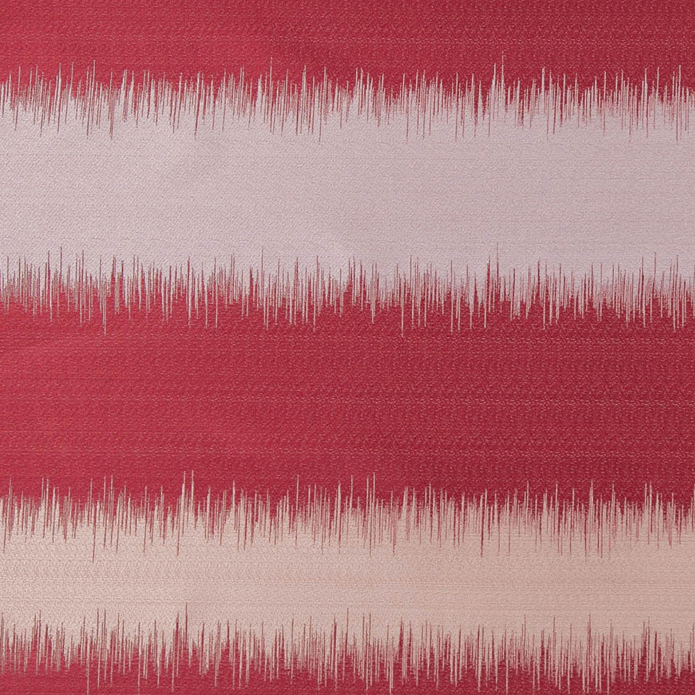 Gray and Deep Red Double-Wide Poly Stripes - Detail