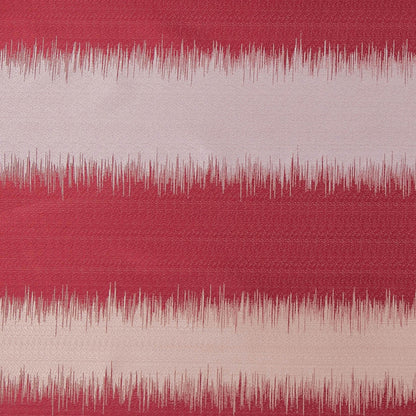 Gray and Deep Red Double-Wide Poly Stripes - Detail