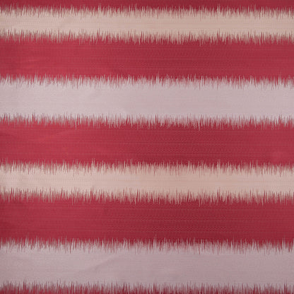 Gray and Deep Red Double-Wide Poly Stripes