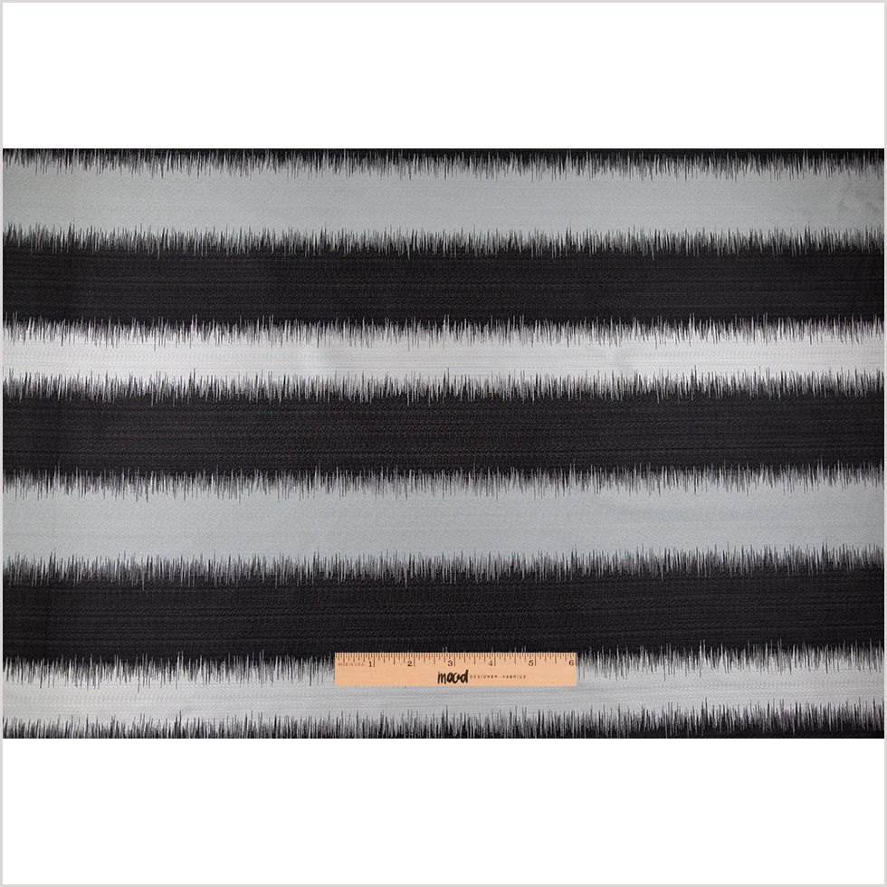 Silver and Gray Double-Wide Poly Stripes - Full