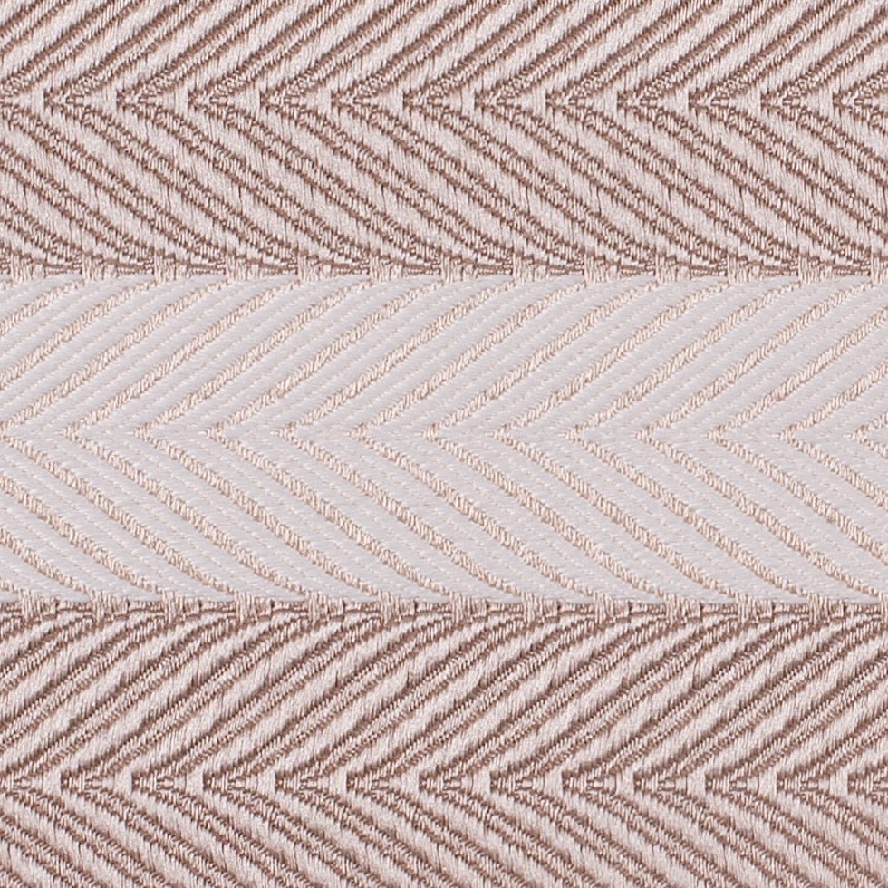 Tan Herringbone Stripes Poly Brocade Detail