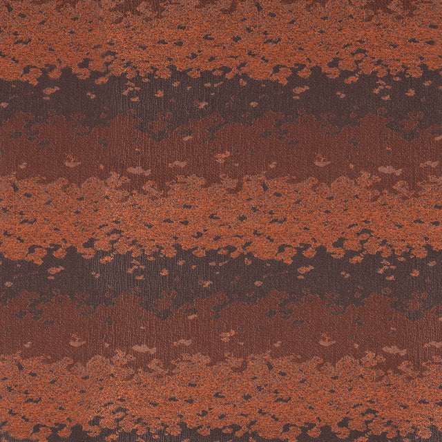 Organic Ripples Orange and Brown Poly Brocade