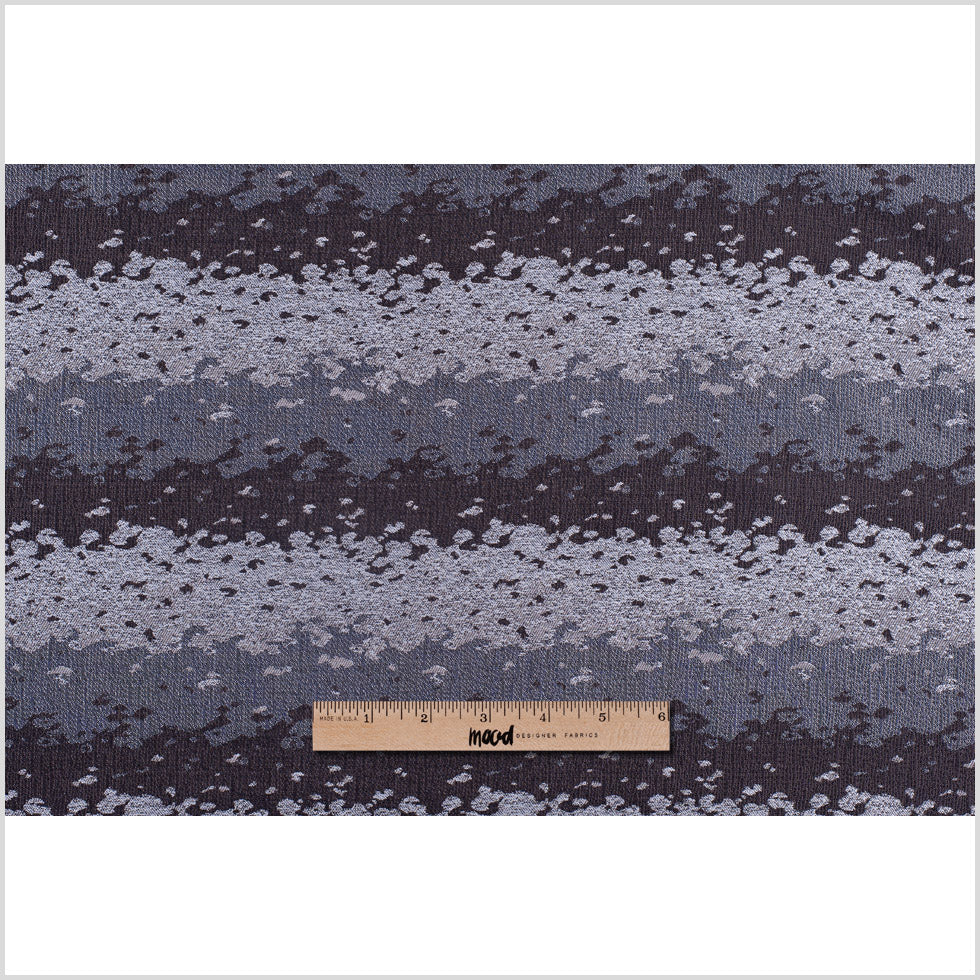 Organic Ripples Brown and Gray Poly Brocade - Full