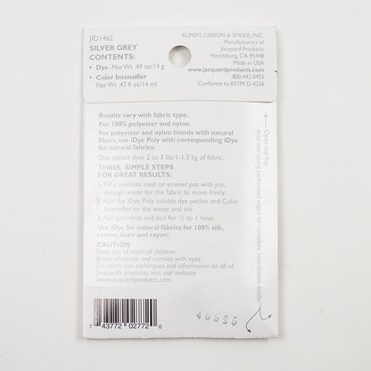 462 Silver Grey Jacquard iDye Poly - Folded