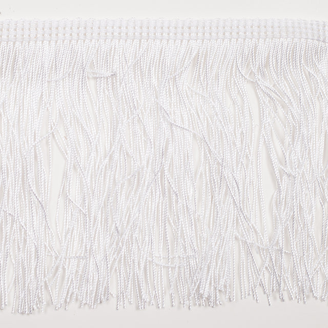 4 European White Chainette Fringe Trim