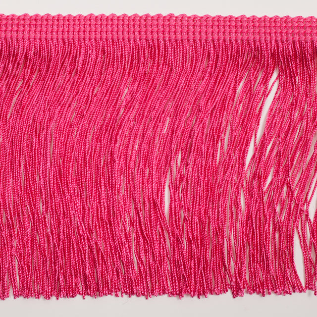 4" European Pink Chainette Fringe Trim