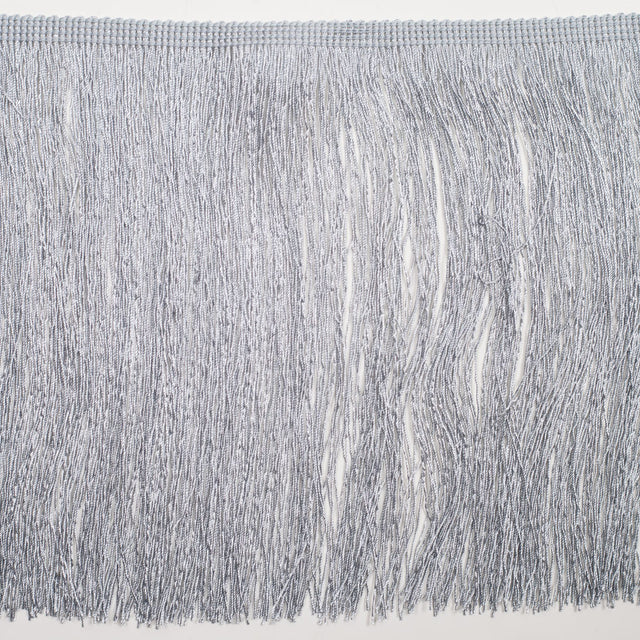 8 European Silver Chainette Fringe Trim