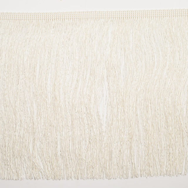 8" European Ecru Chainette Fringe Trim