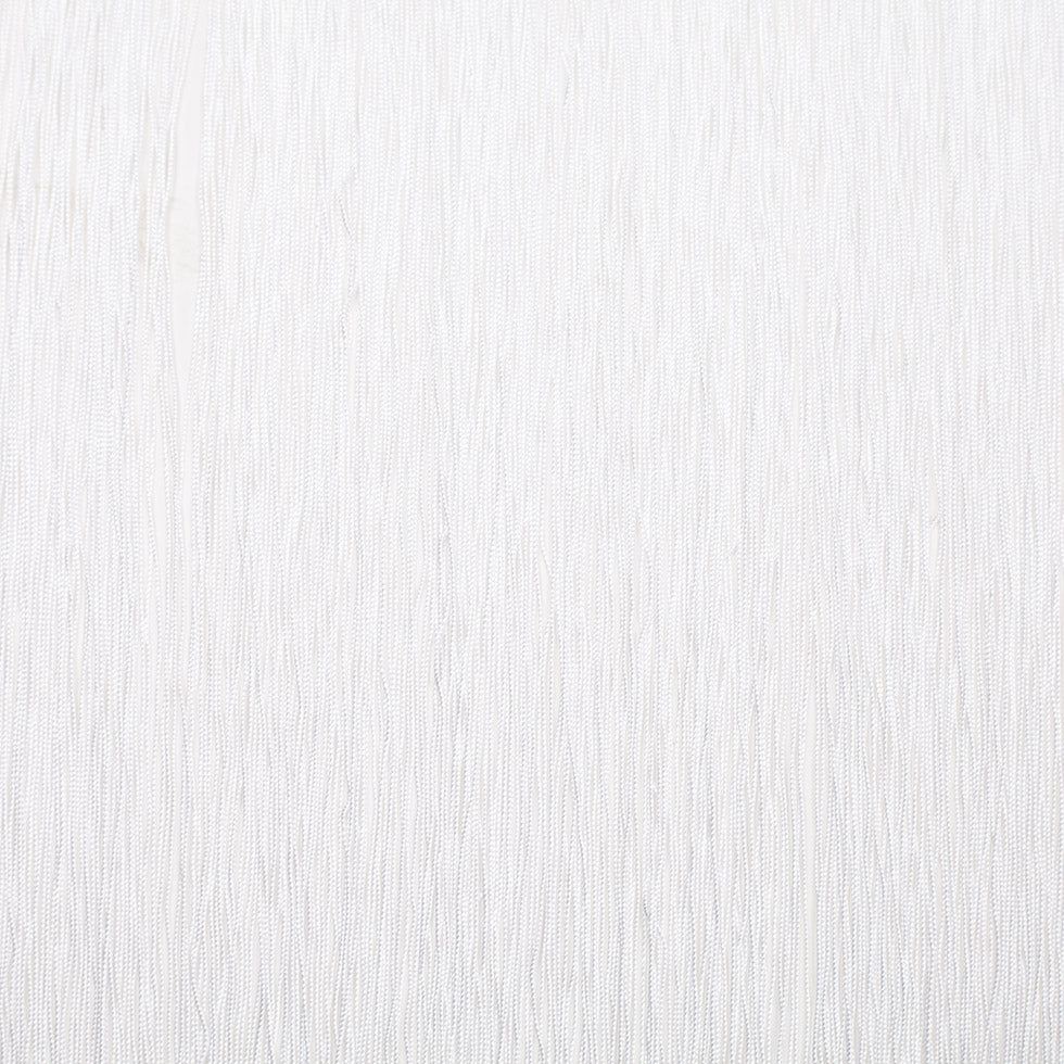 24 European White Chainette Fringe Trim - Folded