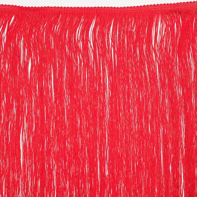 24 European Red Chainette Fringe Trim