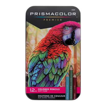 Prismacolor Premier Colored Pencil Set with Tin - 12 Assorted Colors