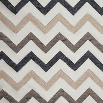 Beige/Black Bold Chevron Jacquard