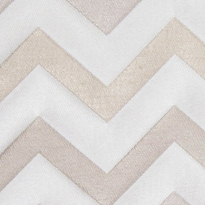 Ivory/Champagne Bold Chevron Jacquard - Detail
