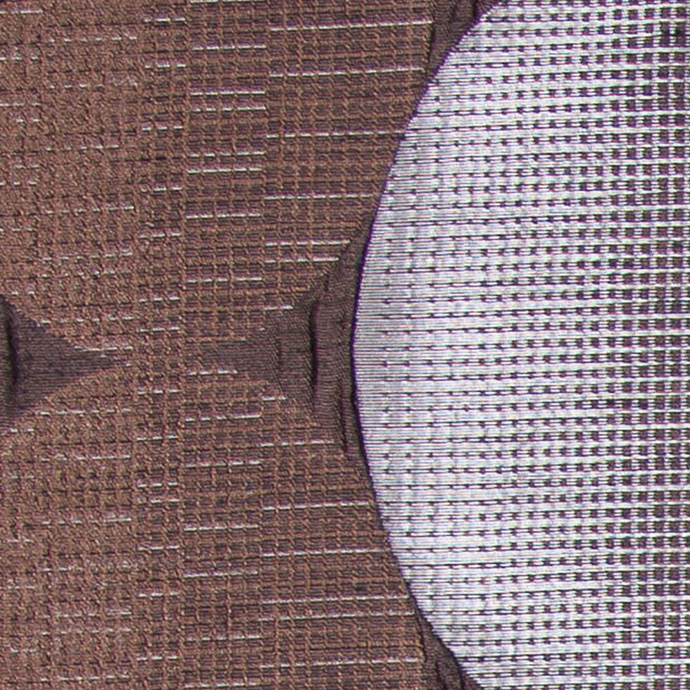 Espresso Rows of Ovals Textured Jacquard Detail