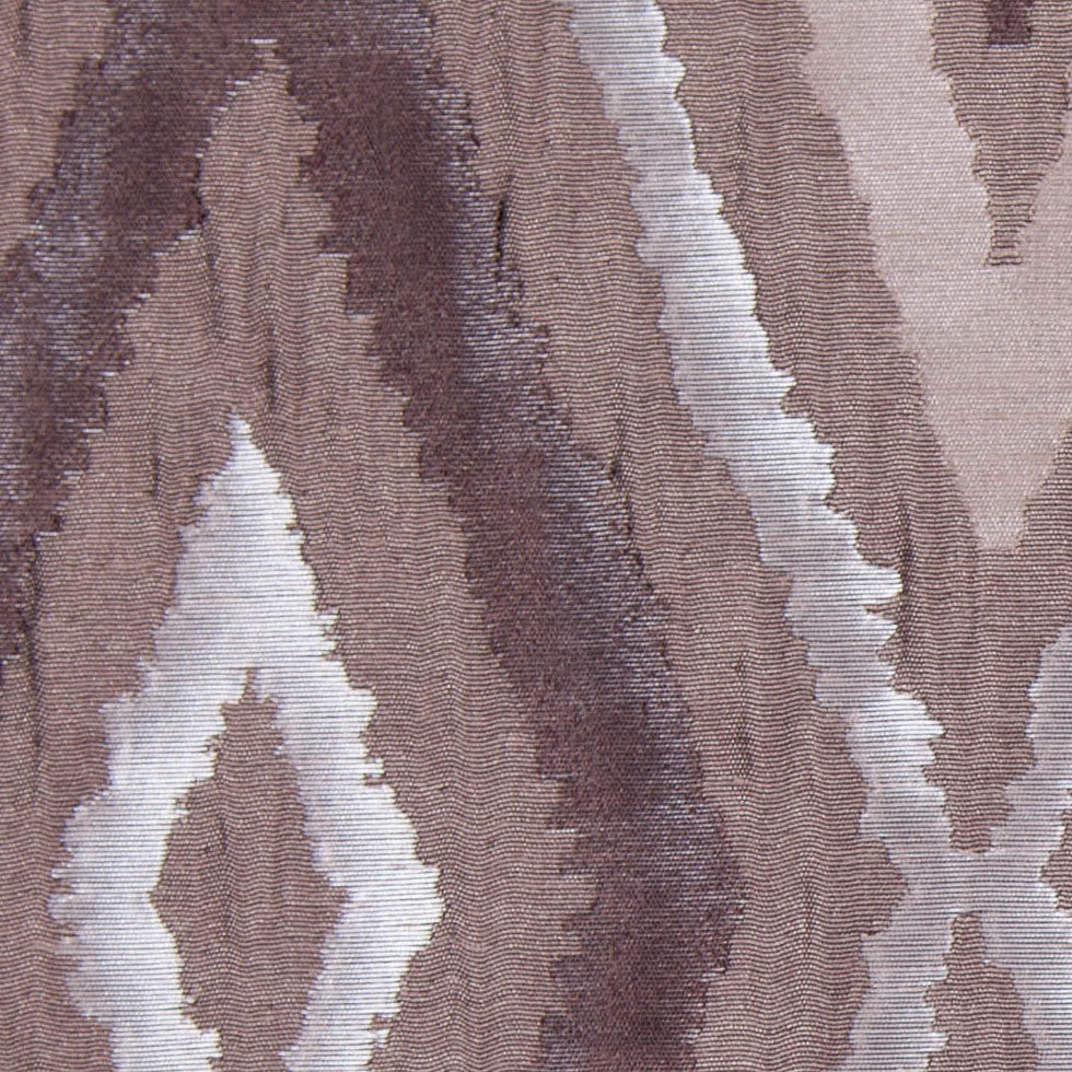 Taupe/Silver Dramatic Diamonds Brocade - Detail
