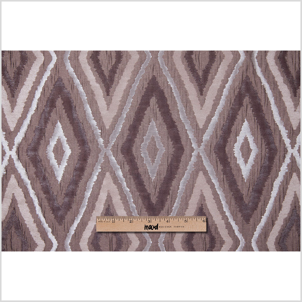 Taupe/Silver Dramatic Diamonds Brocade - Full