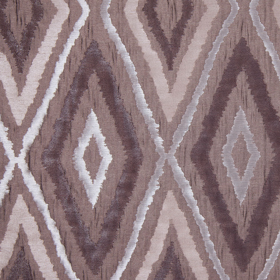 Taupe/Silver Dramatic Diamonds Brocade