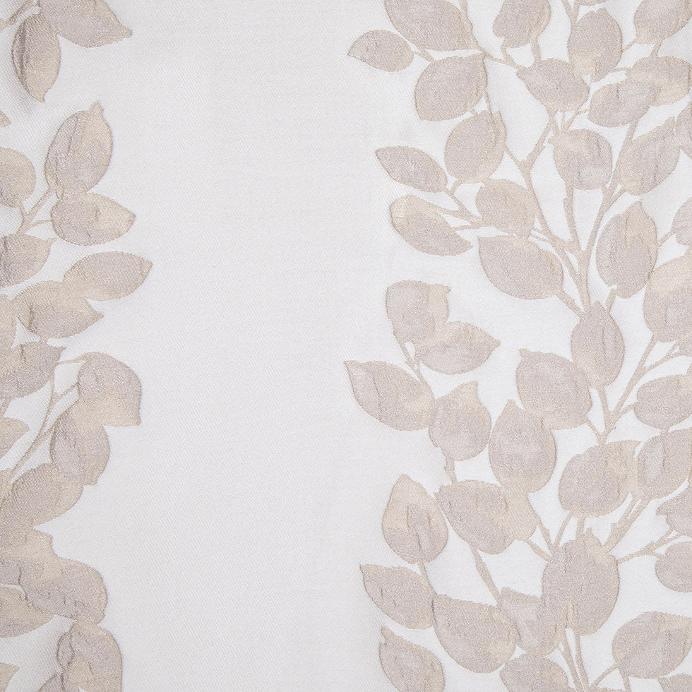 Ivory Columns of Leaves Brocade