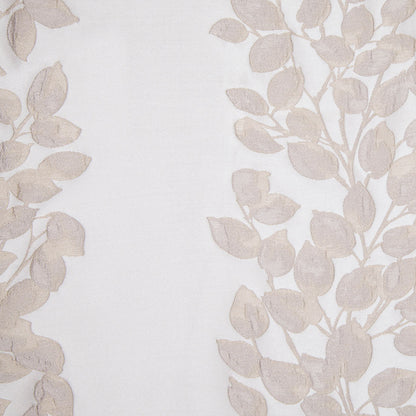 Ivory Columns of Leaves Brocade