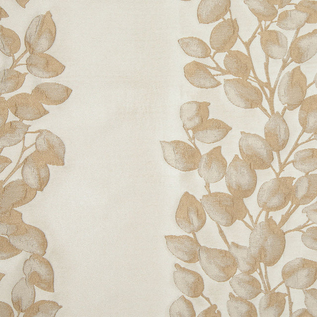 Beige Columns of Leaves Brocade