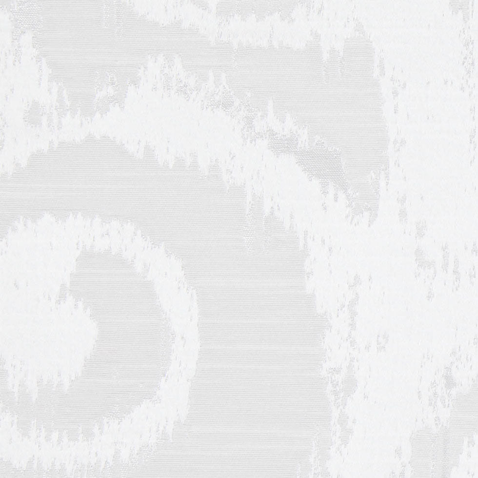 White Bold Swirls Jacquard Detail