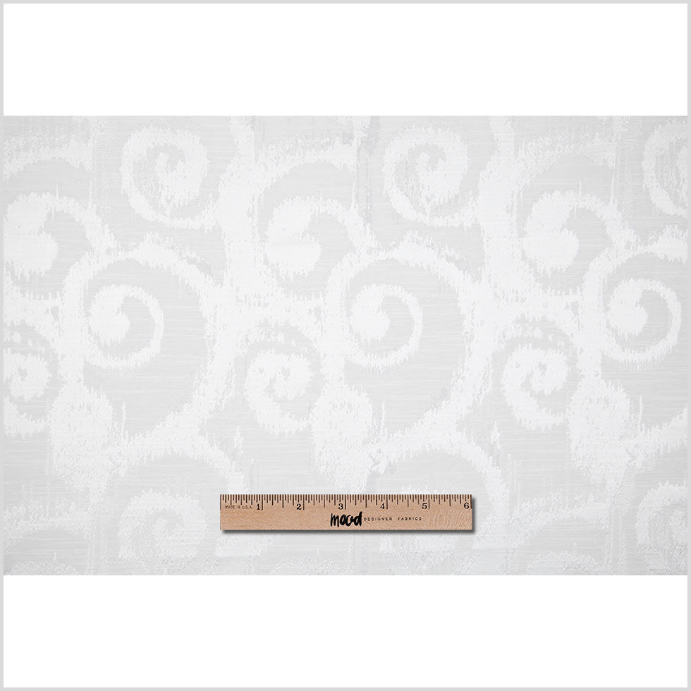 White Bold Swirls Jacquard Full