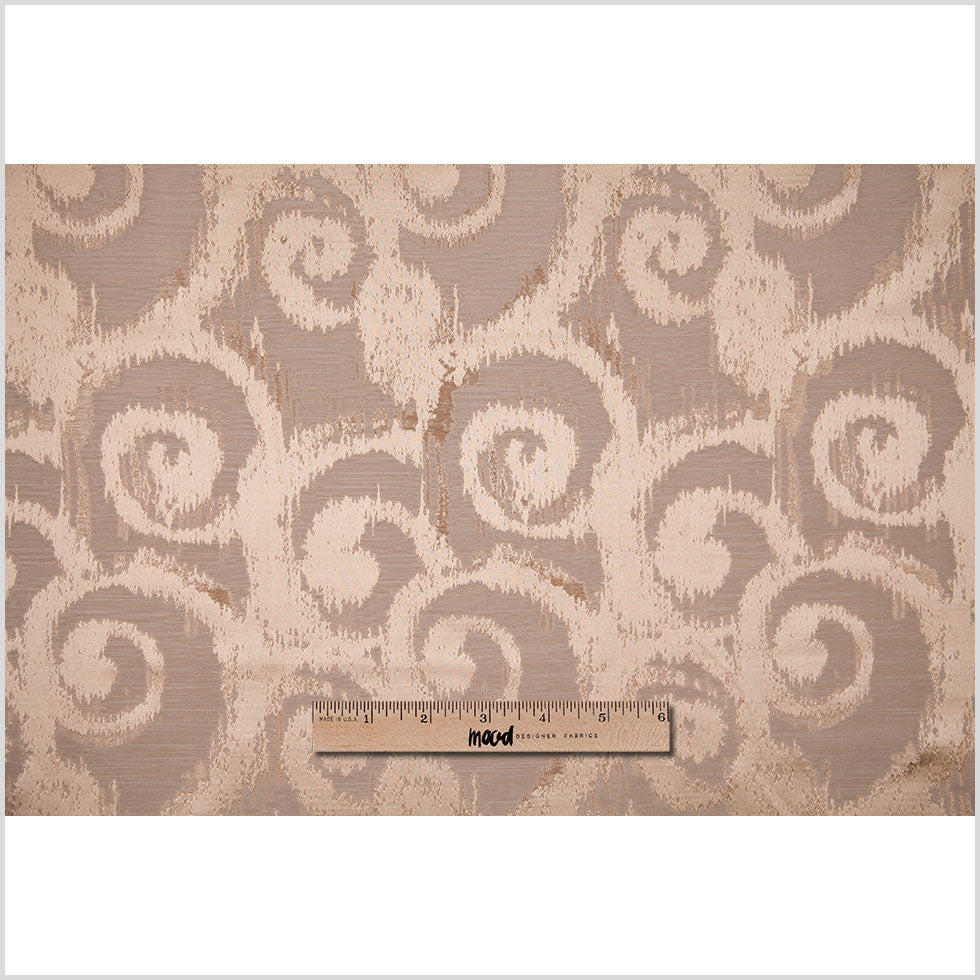 Soft Gold Bold Swirls Jacquard - Full