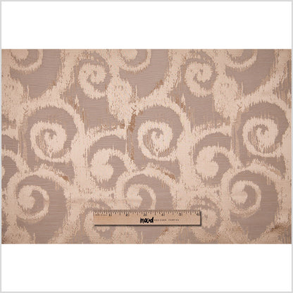Soft Gold Bold Swirls Jacquard - Full