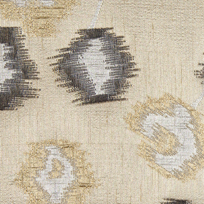 Gold and Black Soft Floral Satiny Brocade Detail