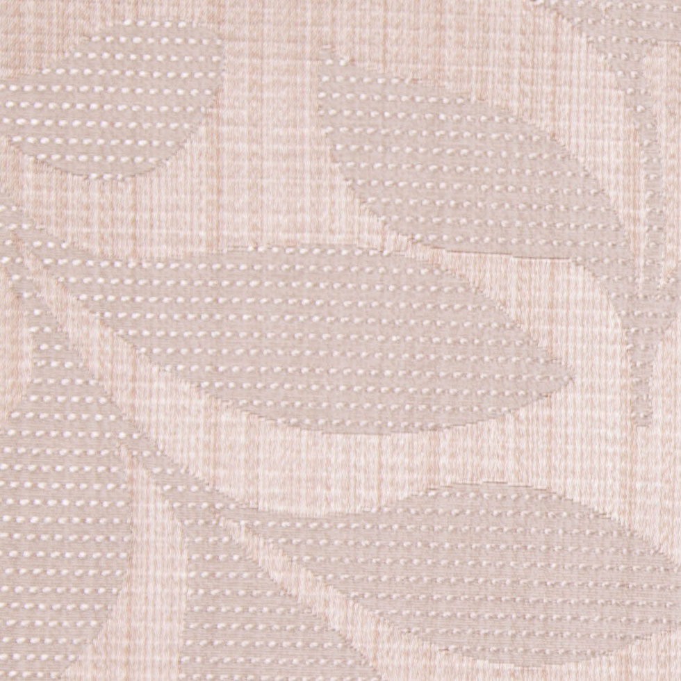 Peach Satiny Woven Leaves Jacquard Detail