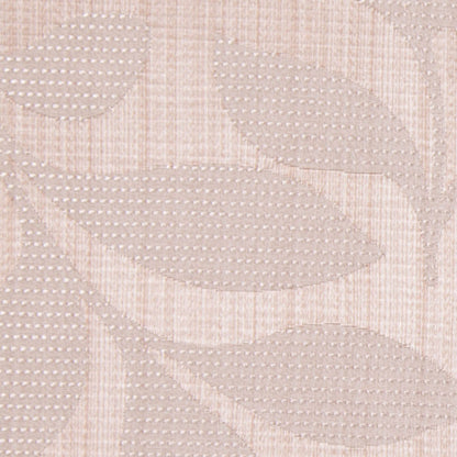 Peach Satiny Woven Leaves Jacquard Detail