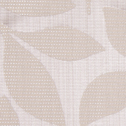 Beige Satiny Woven Leaves Jacquard - Detail