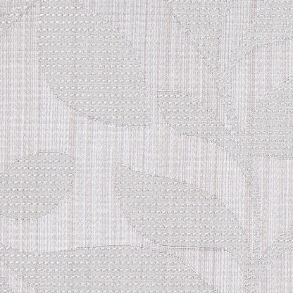 Silver Satiny Woven Leaves Jacquard - Detail