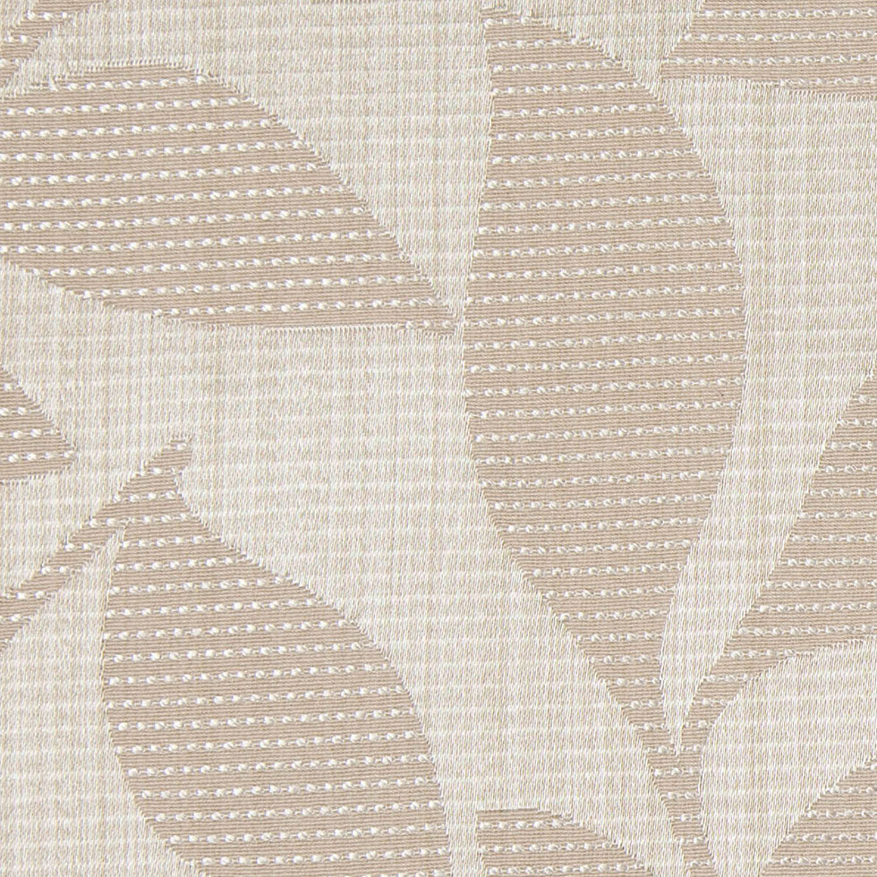 Natural Satiny Woven Leaves Jacquard - Detail