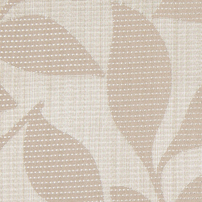 Natural Satiny Woven Leaves Jacquard - Detail