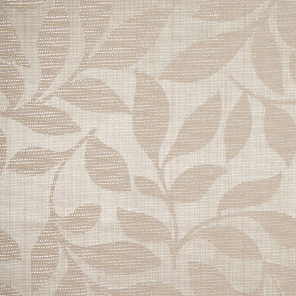 Natural Satiny Woven Leaves Jacquard