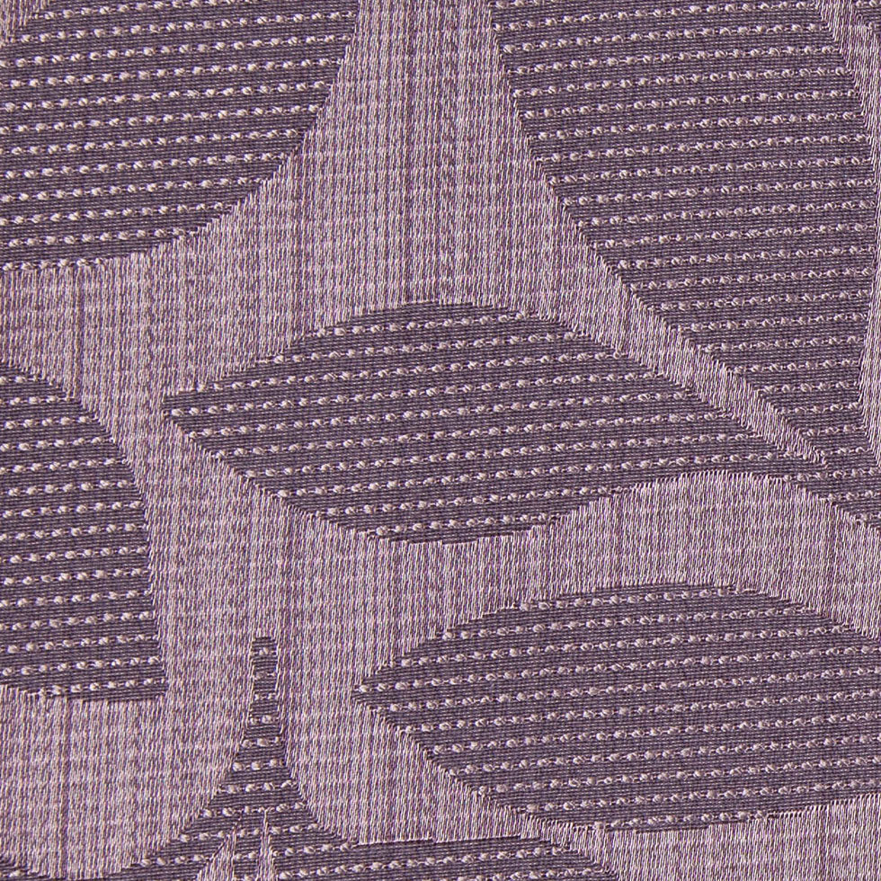 Plum Satiny Woven Leaves Jacquard Detail