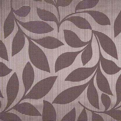 Brown Sand Satiny Woven Leaves Jacquard