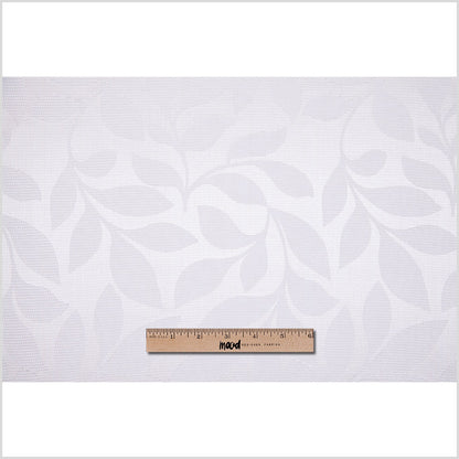 Pearl Satiny Woven Leaves Jacquard Full