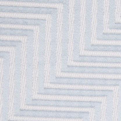 Sky Blue Diagonal Herringbone Jacquard Detail