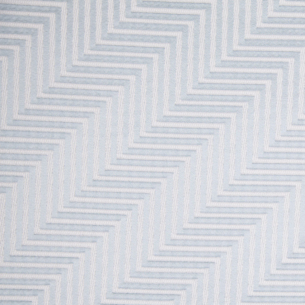 Sky Blue Diagonal Herringbone Jacquard