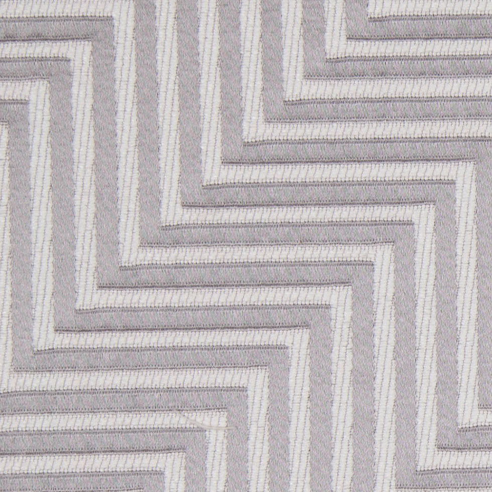 Silver Diagonal Herringbone Jacquard Detail